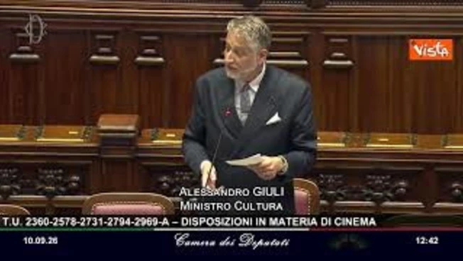 Ok bipartisan a Legge sul cinema, Giuli: Un modello di coesione nell'interesse dell'intera filiera
