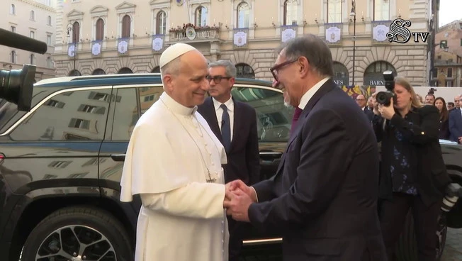 Papa Leone XIV in visita al Senato