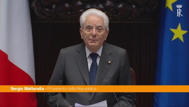 Mattarella "Percorso compiuto dall'Italia repubblicana è motivo di orgoglio"