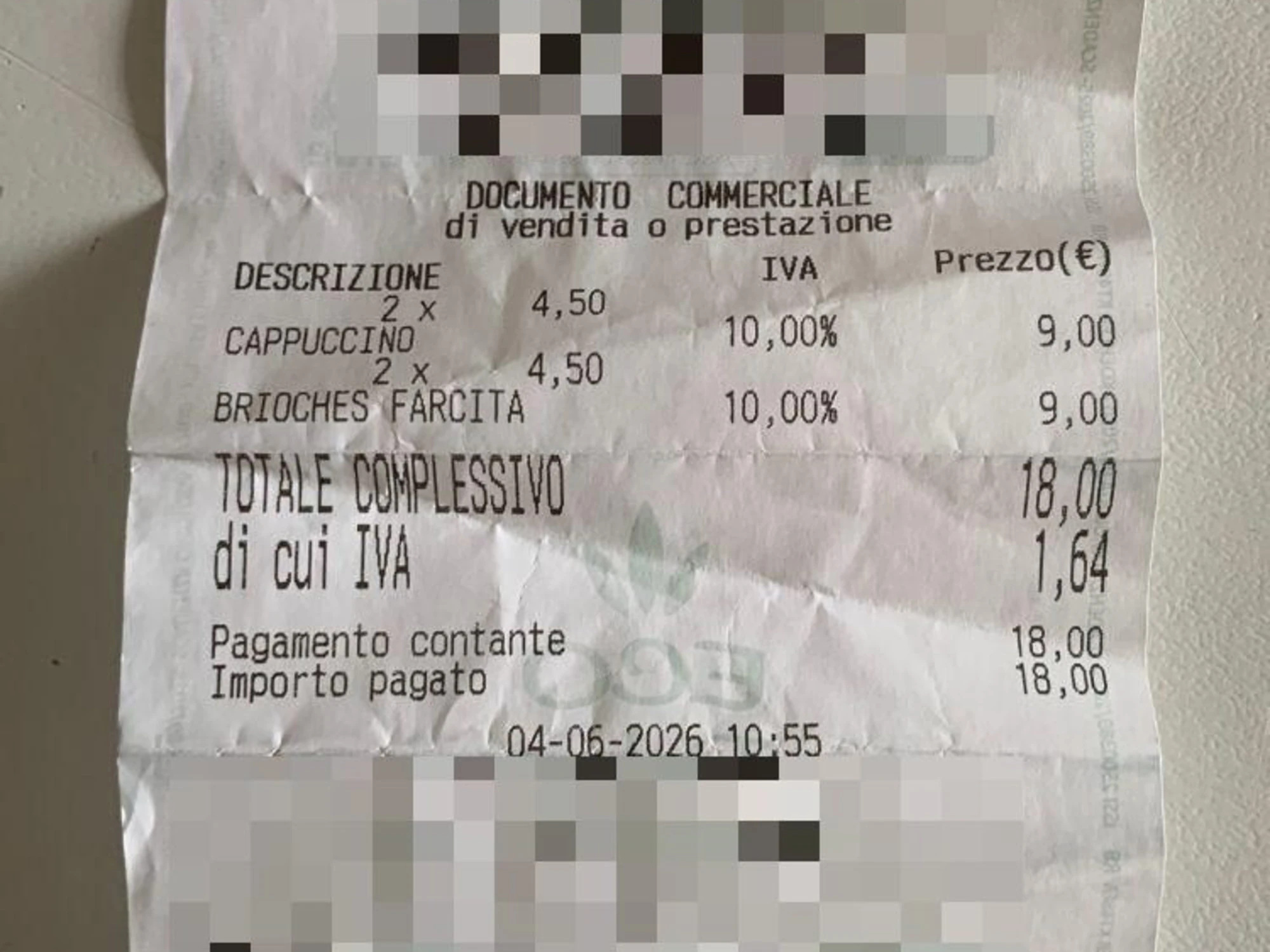 Milano, lo scontrino della polemica: "Pensavamo di essere a Dubai, 18 euro per la colazione"