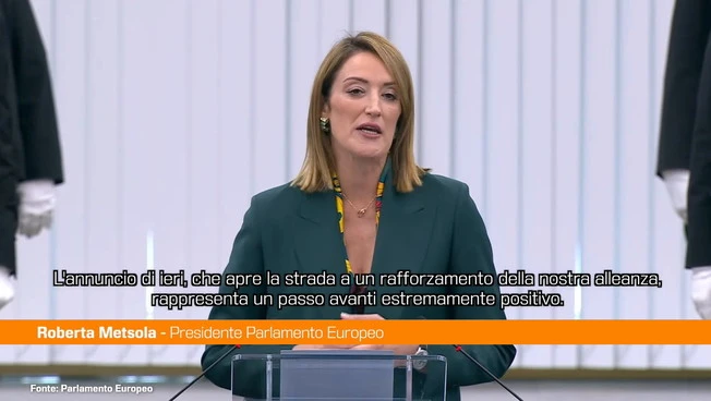 Ue-Canada, Metsola "Pietra miliare nel cammino comune"