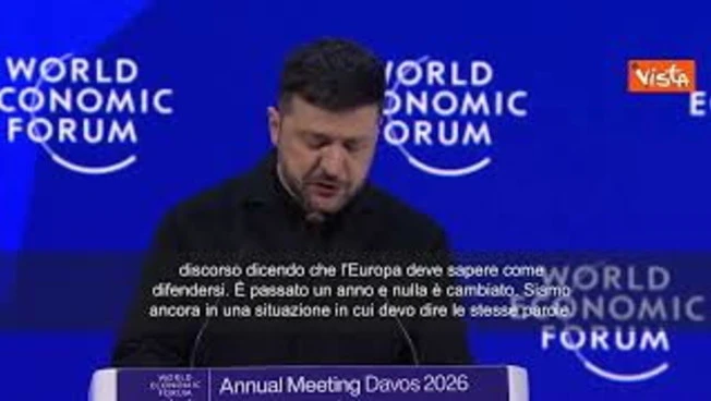 Zelensky a Davos cita il "Giorno della Marmotta": In un anno nulla è cambiato