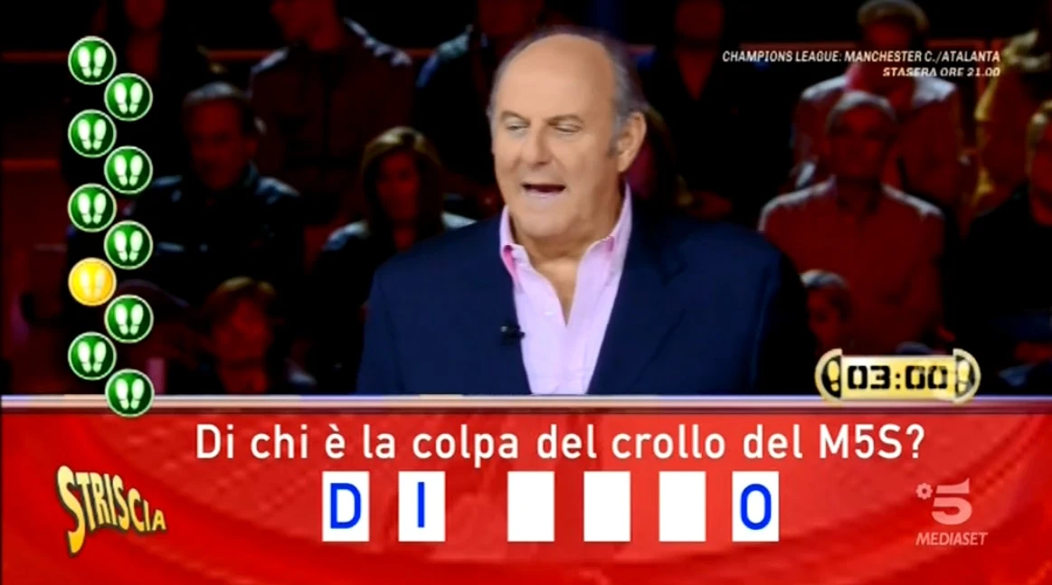 Striscia la Notizia contro Luigi Di Maio, umiliato nello studio di Gerry Scotti a Caduta Libera