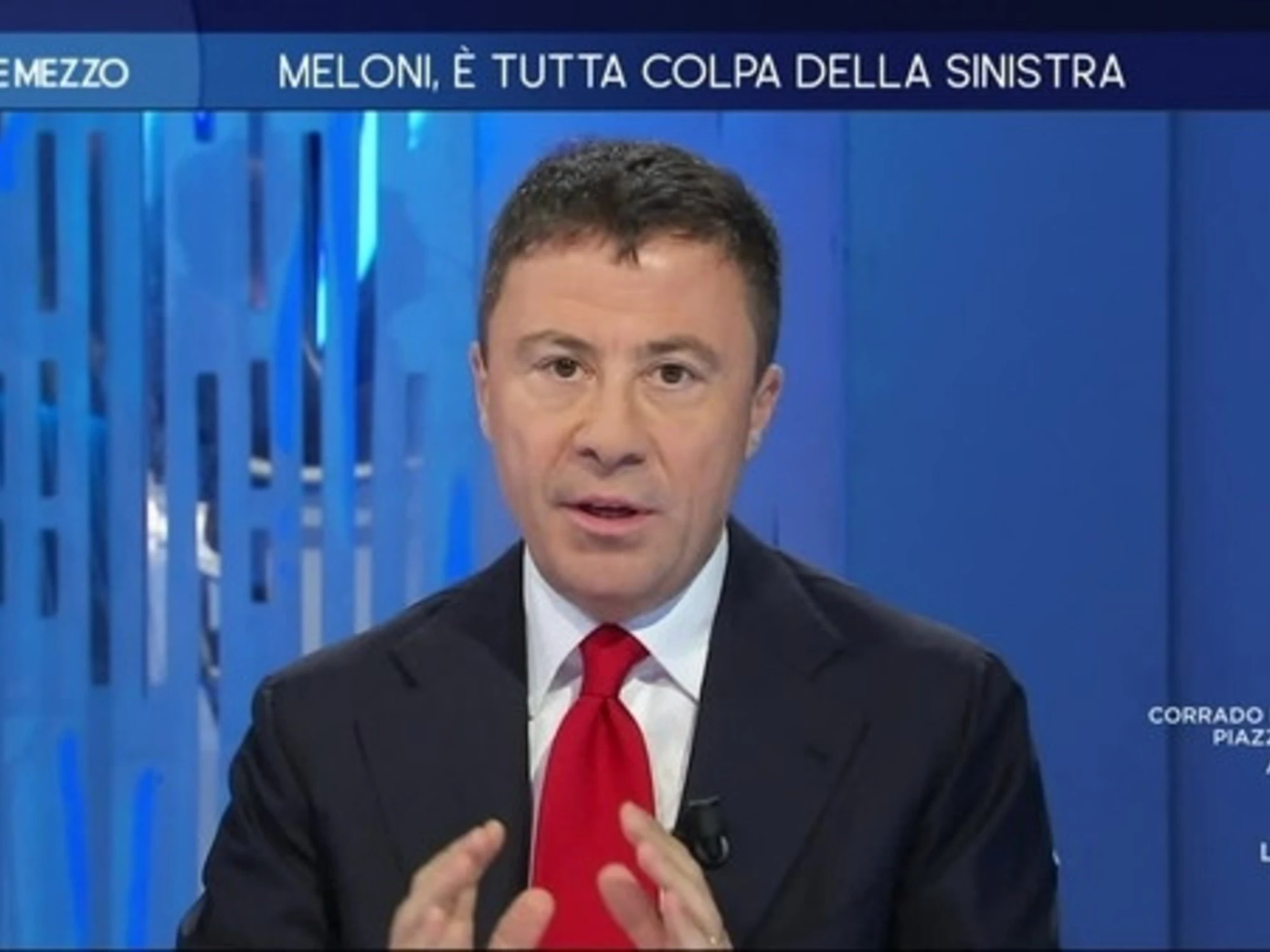Otto e Mezzo, Italo Bocchino punge la Gruber: "Basta prendere un vocabolario..."