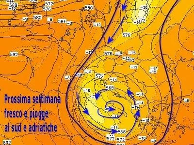 Sotto protezione di 'Virgilio' fino a venerdì. Poi arriva 'Circe' e porta temporali