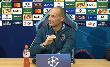 Allegri vede Pellegatti in conferenza stampa e perde il controllo