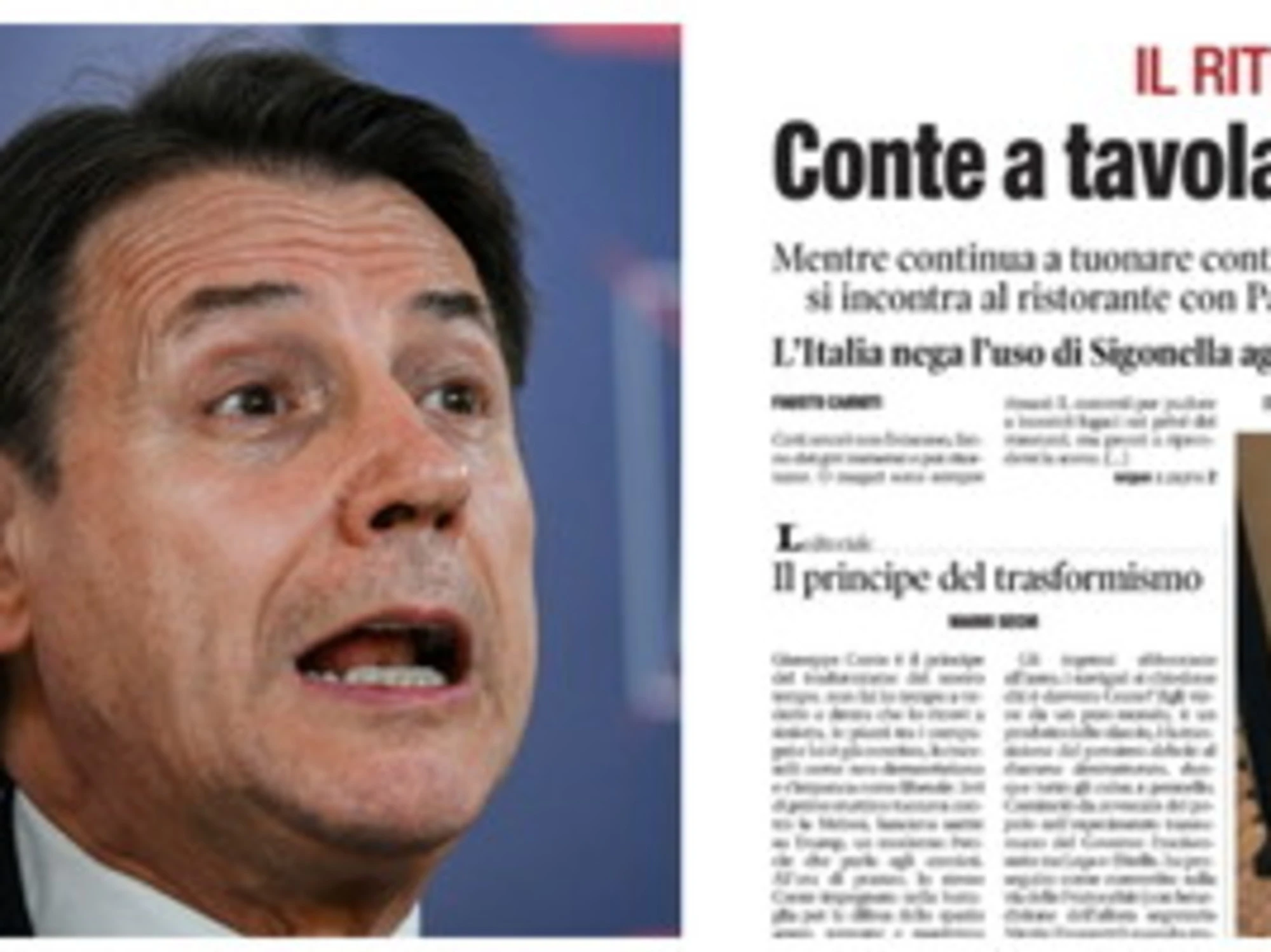 Pranzo con Zampolli, notizia irrilevante? La rassegna stampa inchioda Giuseppe Conte