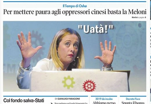 Giorgia Meloni, un trionfo in prima pagina: "A spaventare gli oppressori basta lei"