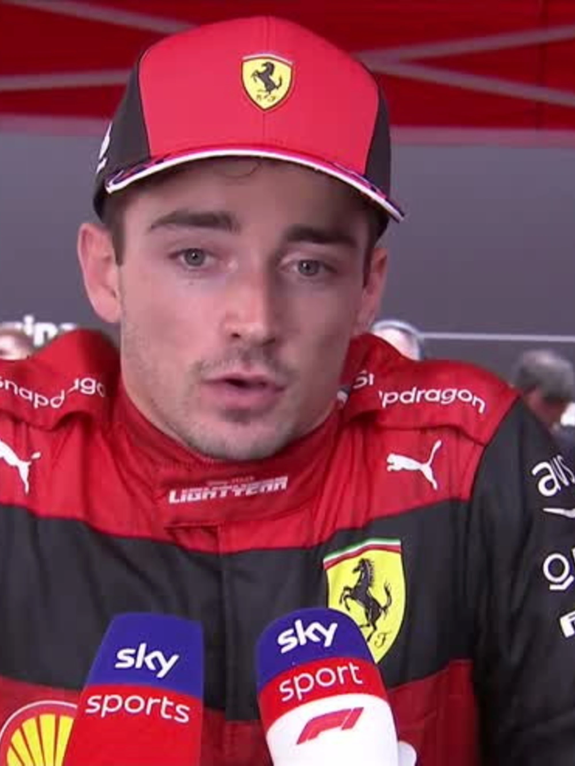Charles Leclerc, bordate alla Ferrari: "Fa male, non sorrido"
