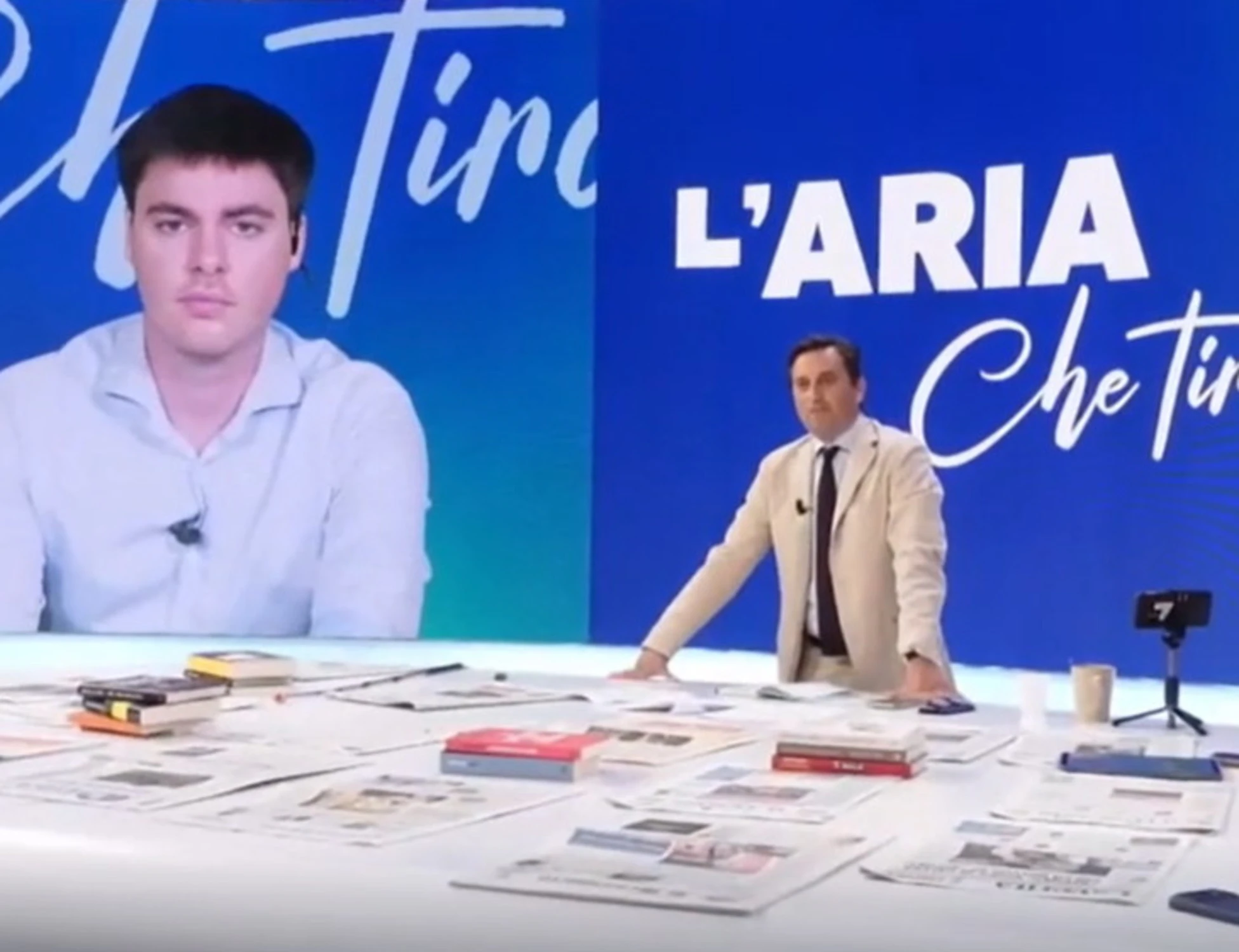 L'aria che tira, Paolo Romano del Pd sconcerta tutti: "Perché il comizio di Napoli fa paura"