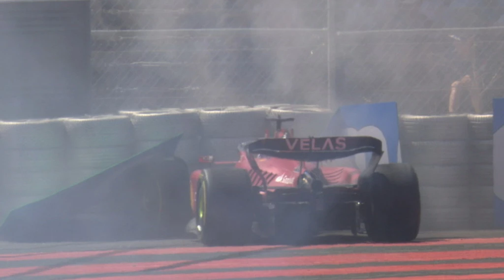 Charles Leclerc a muro, disastro Ferrari: mondiale sfumato in 1 secondo
