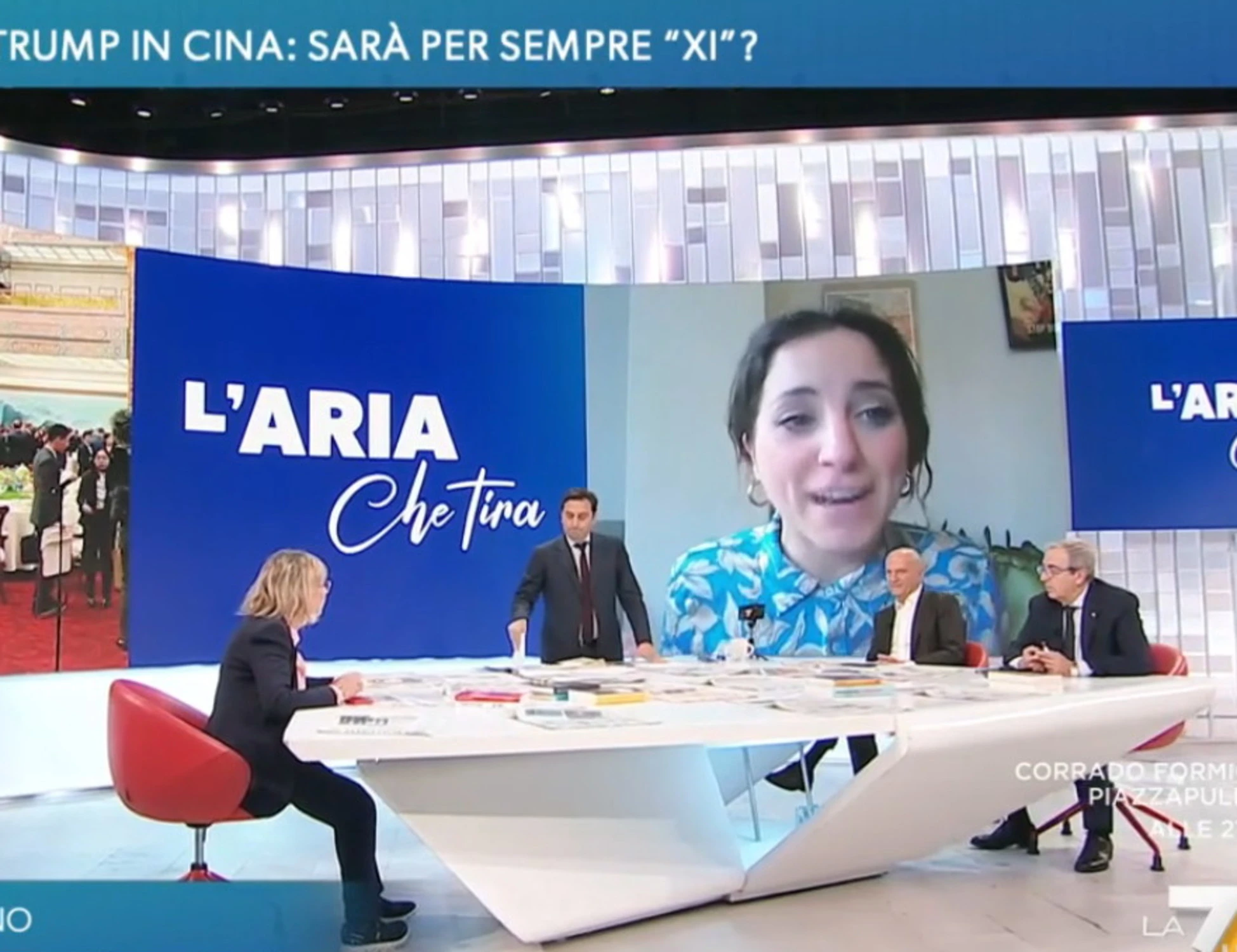 L'aria che tira, Maurizio Gasparri disintegra Benedetta Scuderi: "Oh, si è distratto..."