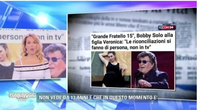 Barbara D'Urso, terrificante gaffe a Pomeriggio 5: parla di Bobby Solo, sullo schermo compare questa roba...