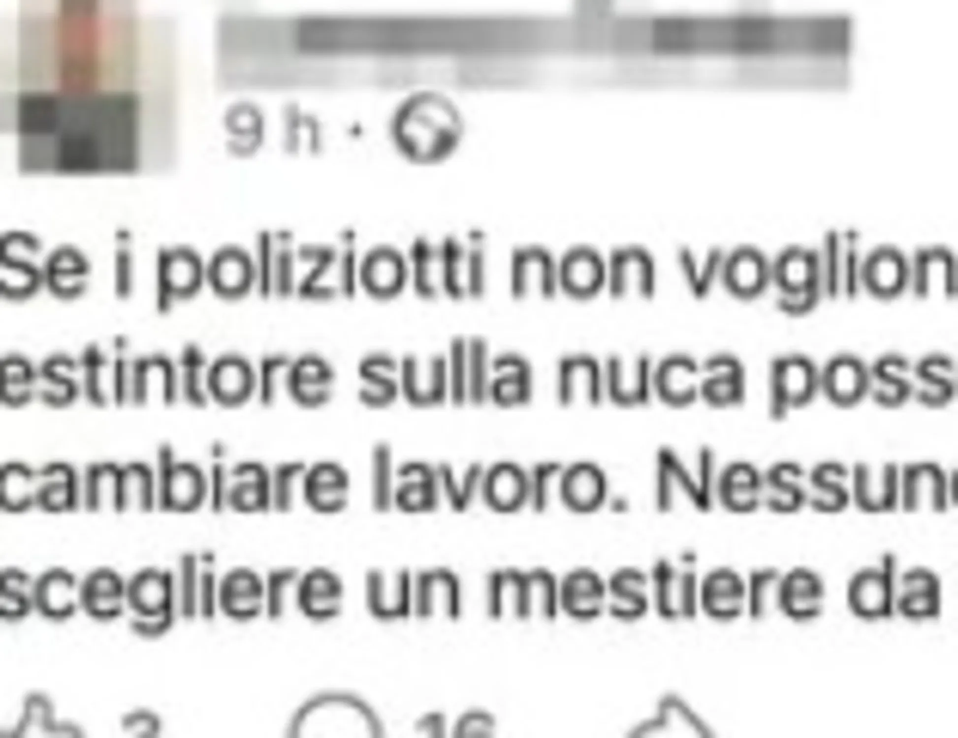 Leggi l'articolo: "Se non vogliono un estintore sulla nuca...": l'uomo dietro l'orrore contro i poliziotti