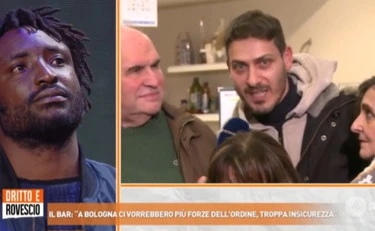 Dritto e Rovescio, immigrato travolto in studio: "Non ti sta bene? Torna a casa"