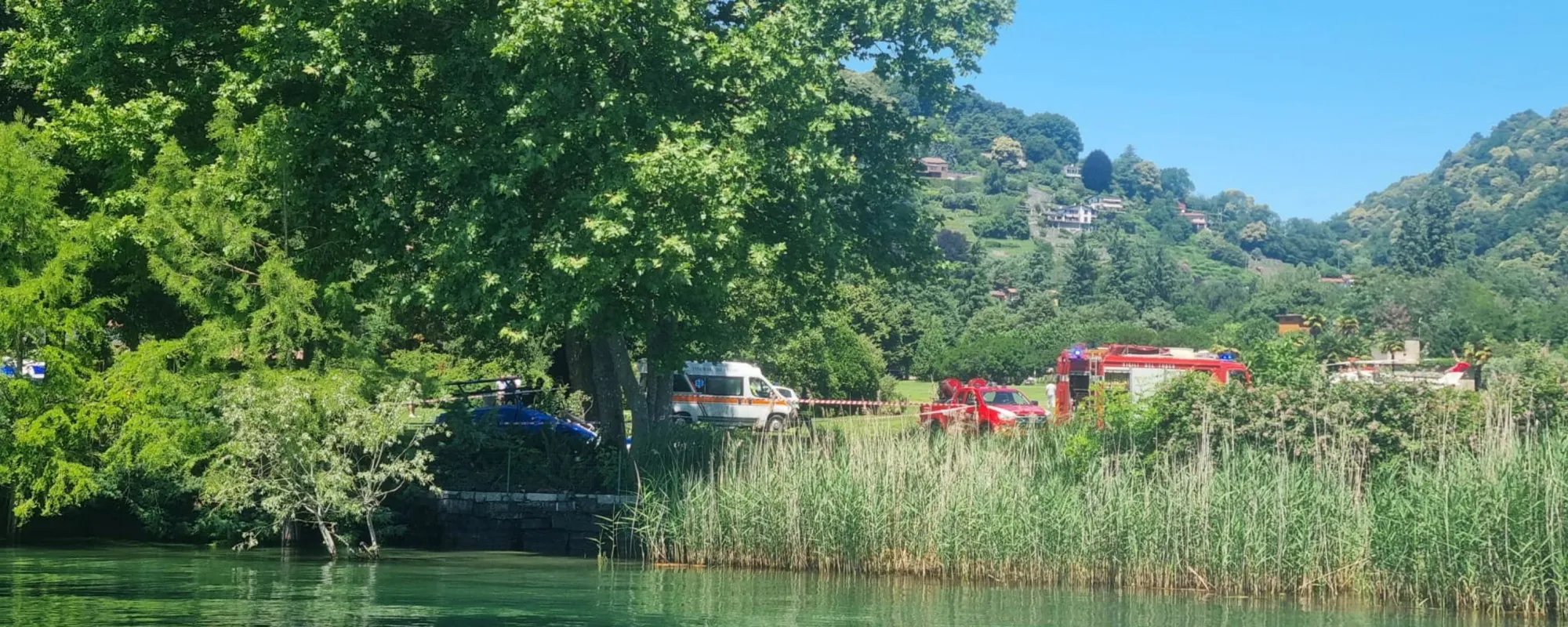 Lago Maggiore, un elicottero precipita subito dopo il decollo: morto Adrian Bryner
