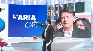 Parenzo mostra il sondaggio, Conte sbrocca e minaccia Meloni: "Pronti ad agire ad ogni livello"
