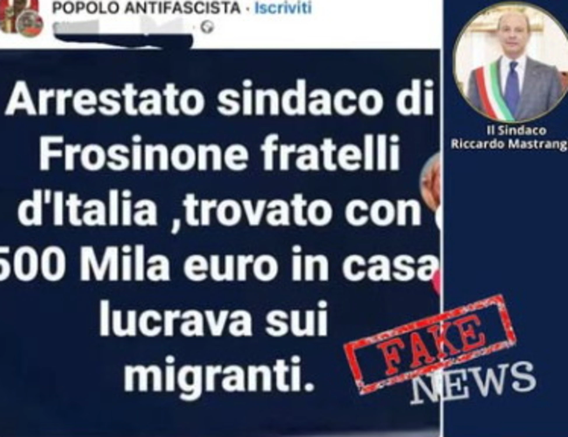 Frosinone, la Digos indaga sulla balla di "Popolo Antifascista": "Sindaco di FdI arrestato, lucrava sui migranti"