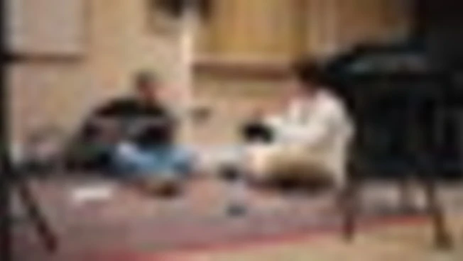 Benji e Fede in sala prove al lavoro per prepare il tour nei teatri