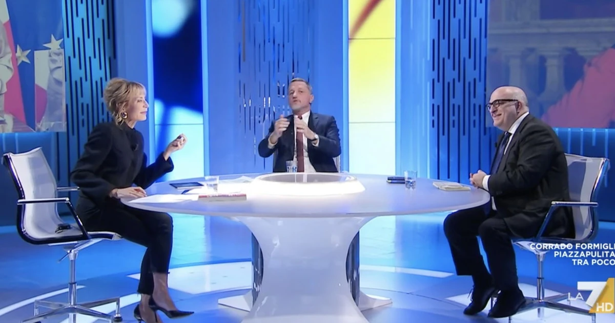 Otto e Mezzo, Sechi spegne Giannini: "Meloni e l'Albania? Vedi la fiction dove non c'è"