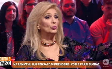 Dritto e Rovescio, Iva Zanicchi: "Quando ho pensato di farmi suora"