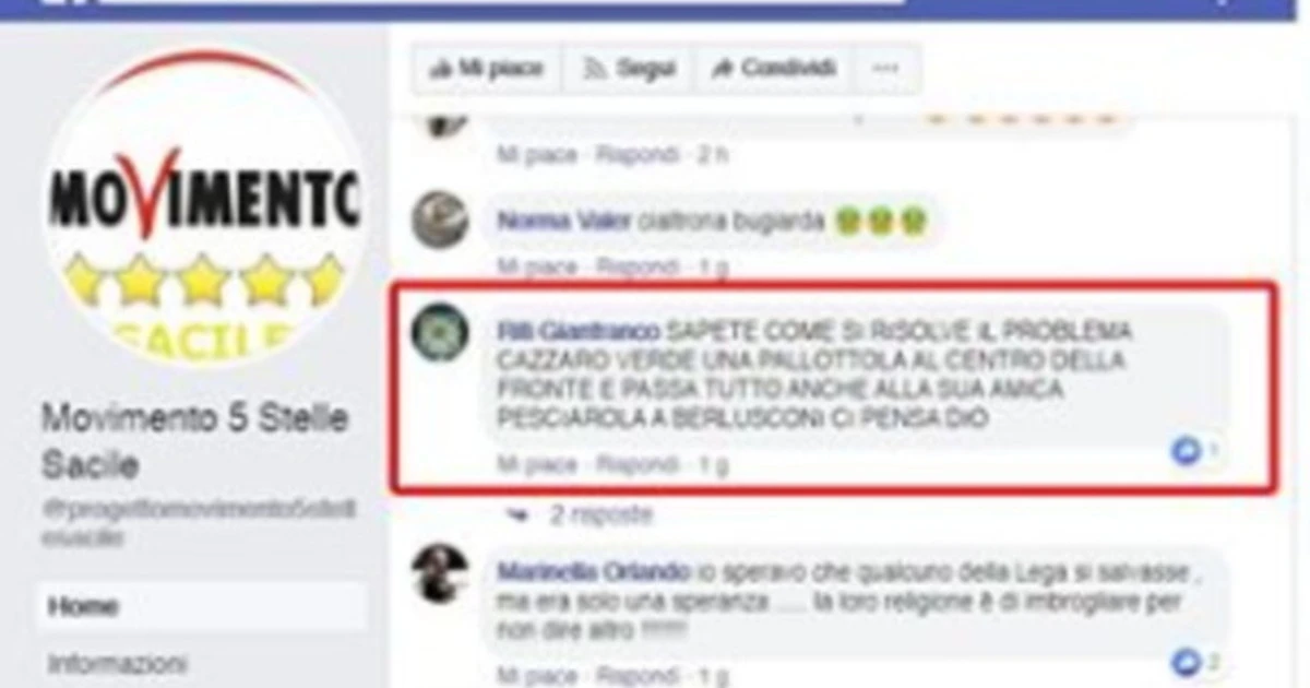 Matteo Salvini, minacce di morte sul gruppo M5s: "Una pallottola in fronte al ca*** verde"