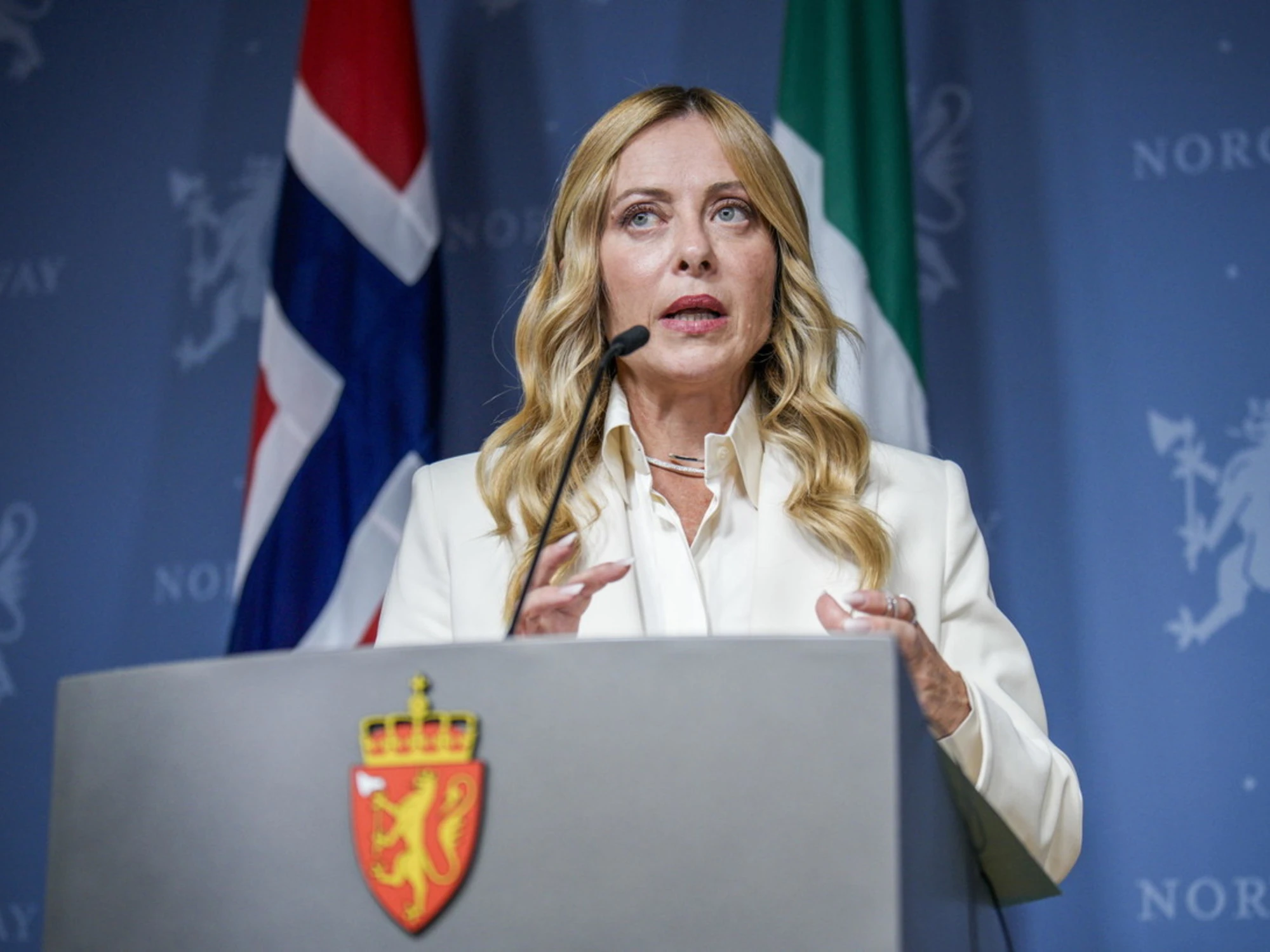 Giorgia Meloni a Oslo: "Il vero piano di Vladimir Putin"