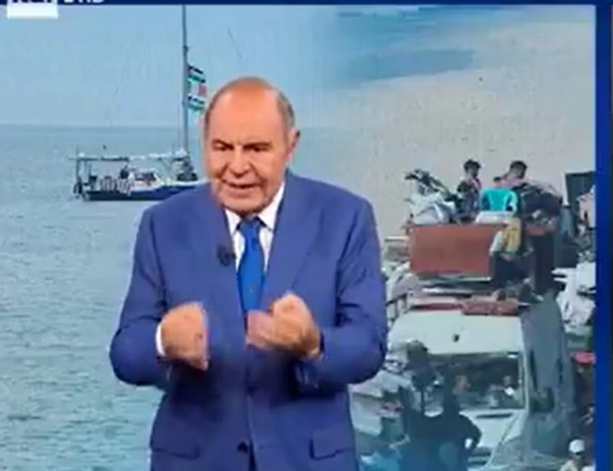 Bruno Vespa contro mister Flotilla fa impazzire la Rai rossa