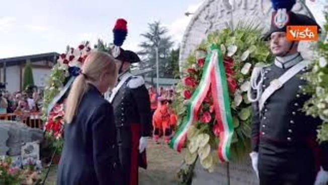 'Forza Presidente', Meloni arriva ad Amatrice per commemorazione decimo anniversario sisma