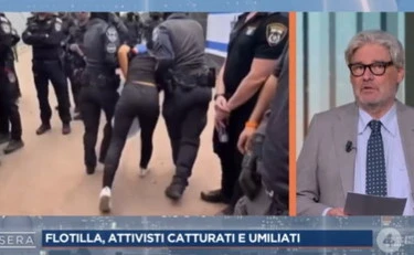 4 di Sera, furia Del Debbio sul video della Flotilla: 