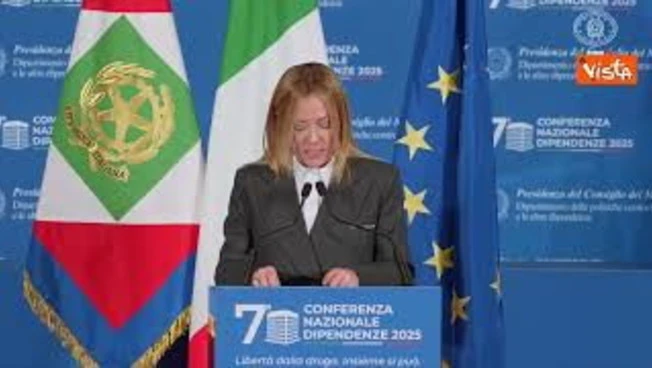 Meloni: Sfida dipendenze è priorità Stato, serve lavoro di squadra