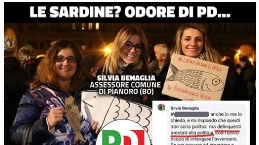 Sardine, l'assessore Silvia Benaglia in piazza a Bologna: insultata, porta in tribunale Matteo Salvini