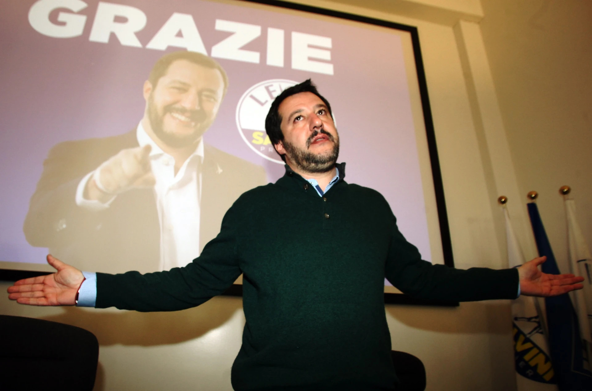 Matteo Salvini, il sondaggio Swg sugli elettori leghisti: mai governo con tutto il Pd