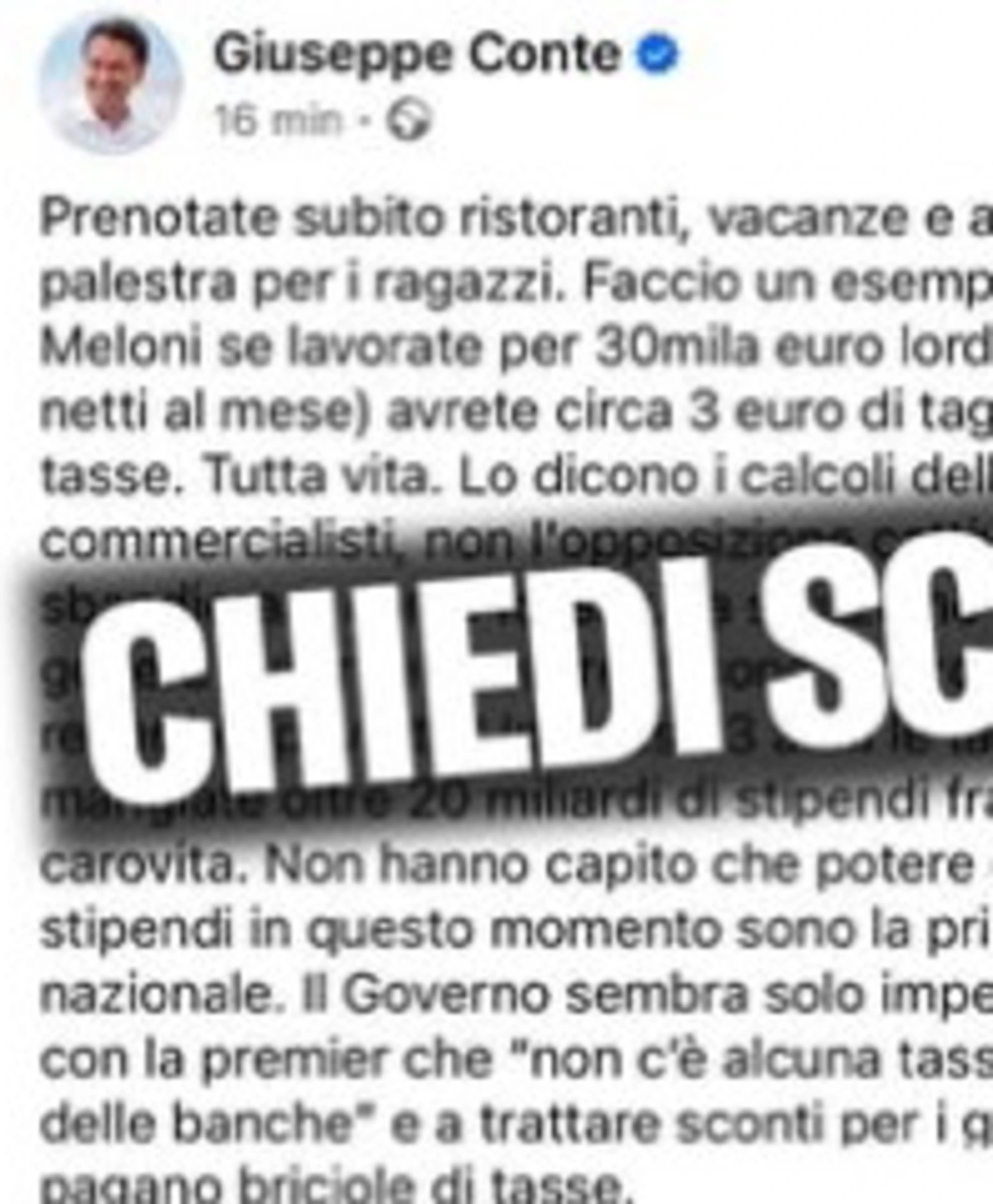 FdI inchioda Giuseppe Conte: "Spaccone, chiedi scusa"