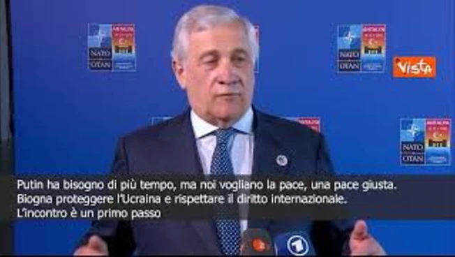 Tajani: Incontro a Istanbul? Sono ottimista ma non so se Russia vuole ora il cessate il fuoco
