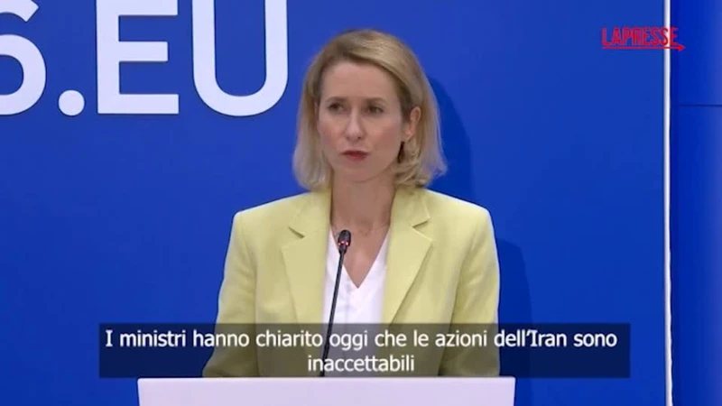 Ue, Kallas: "Approvate sanzioni contro persone fisiche e giu