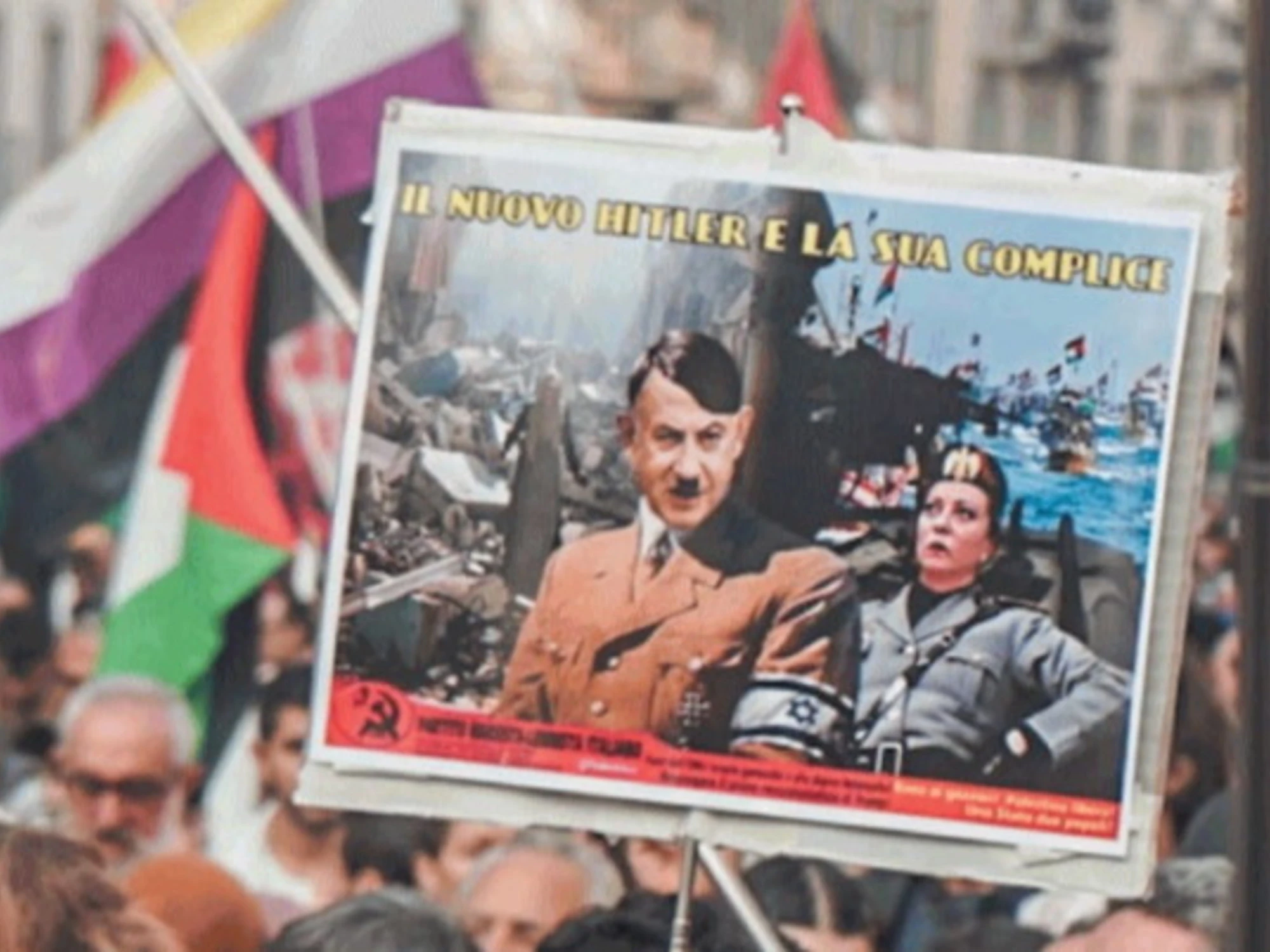 Pd, Cgil e centri sociali: in piazza contro la pace con chi esalta i terroristi