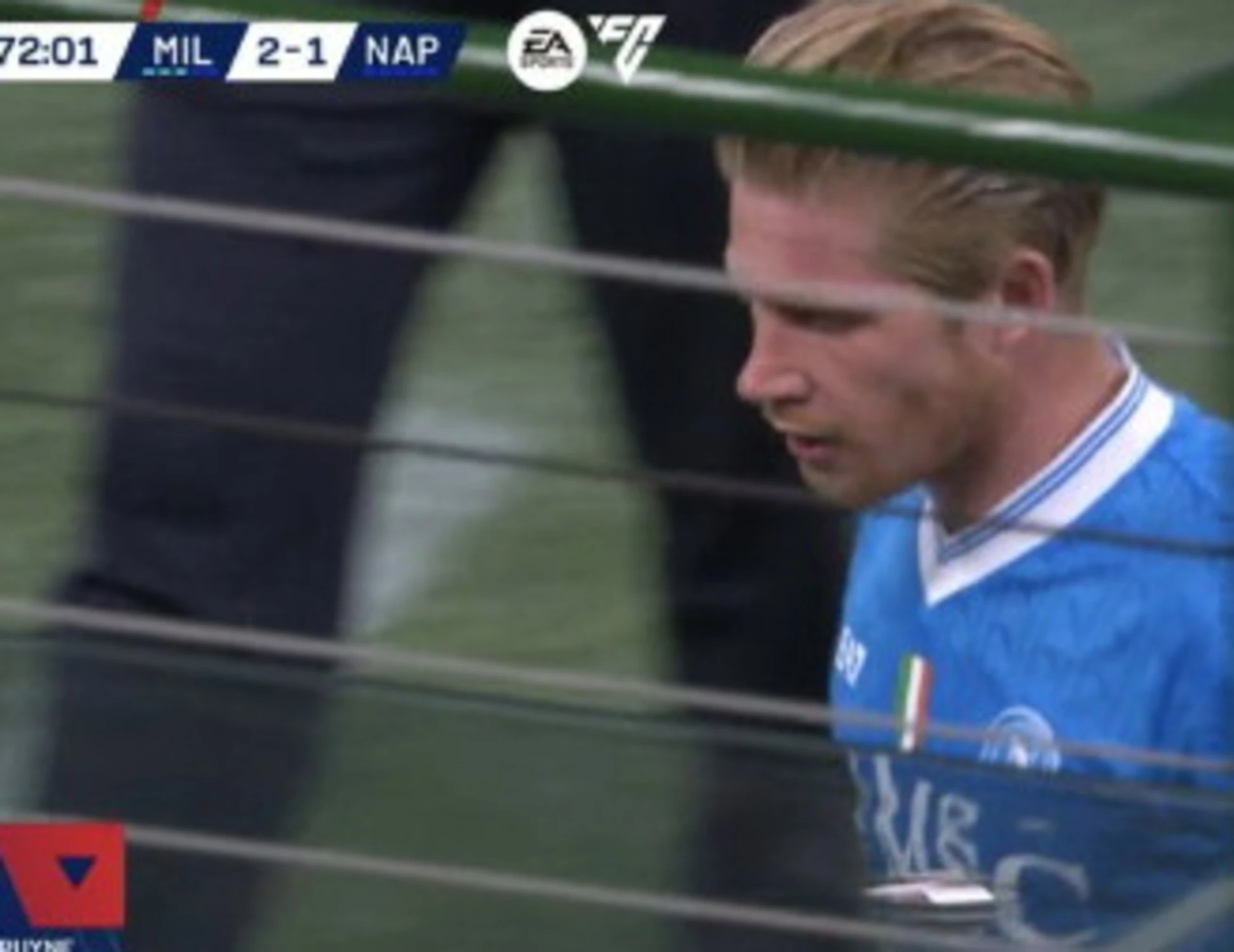 De Bruyne sostituito sbrocca, Conte lo gela: "La persona sbagliata"