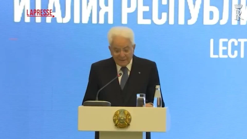 Mattarella v Kazahstanu poudaril osrednjo vlogo ZN pri reševanju kriz