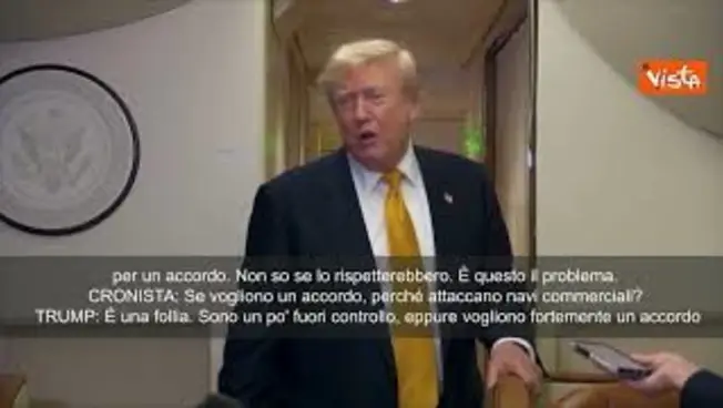Leggi l'articolo: Trump: Mi hanno chiamato dall'Iran, vogliono fare un accordo disperatamente