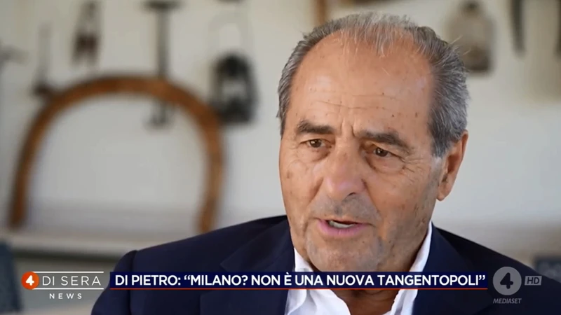 4 di Sera, Di Pietro fa impazzire sinistra e manettari: "Le mele marce"