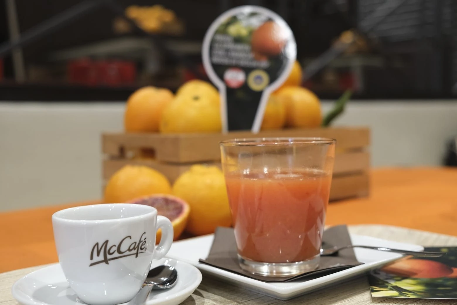 Da McDonald's arrivano le spremute di arancia rossa siciliana