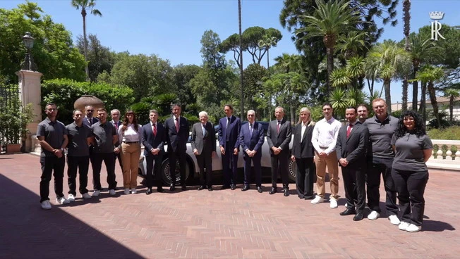 La Ferrari Luce presentata a Mattarella al Quirinale