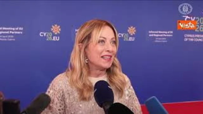 Meloni ai cronisti al punto stampa a Nicosia: 