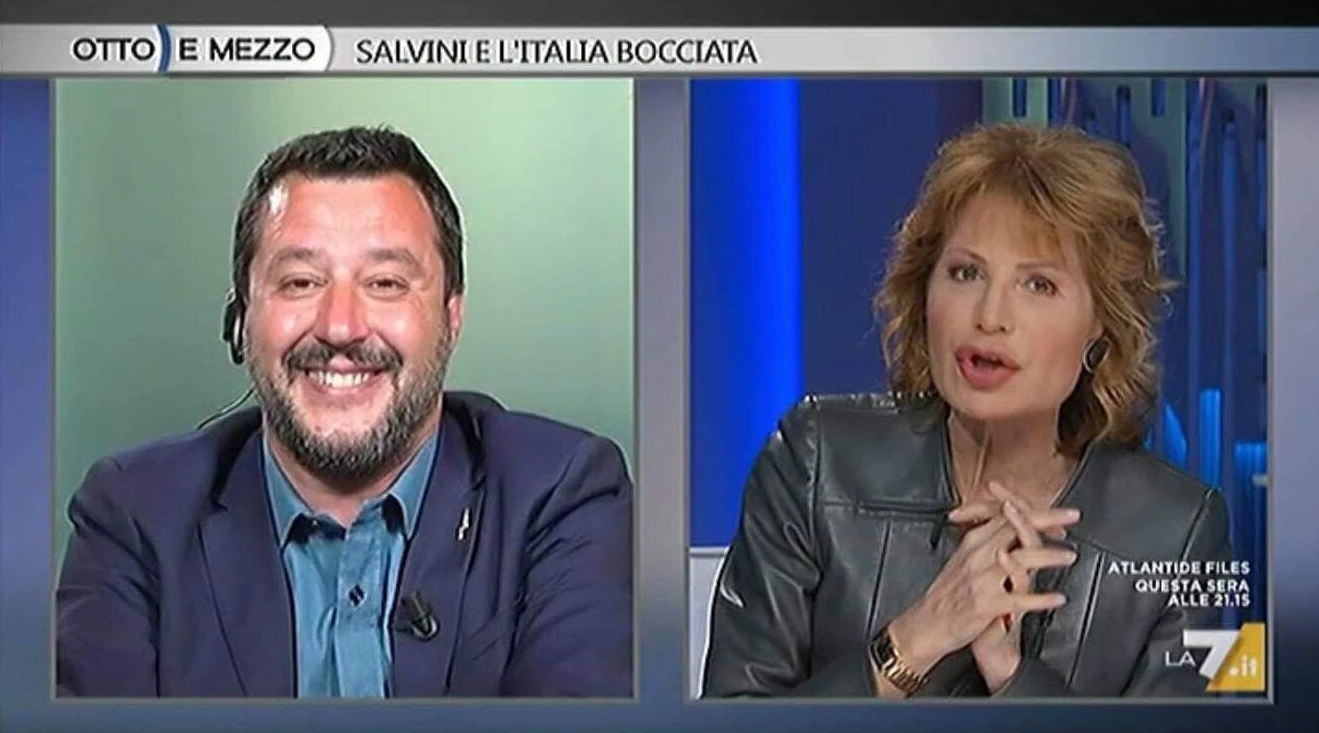 Otto e Mezzo, Lilli Gruber minaccia di togliere l'audio a Matteo Salvini. Lui: "Faccia come vuole, tanto..."