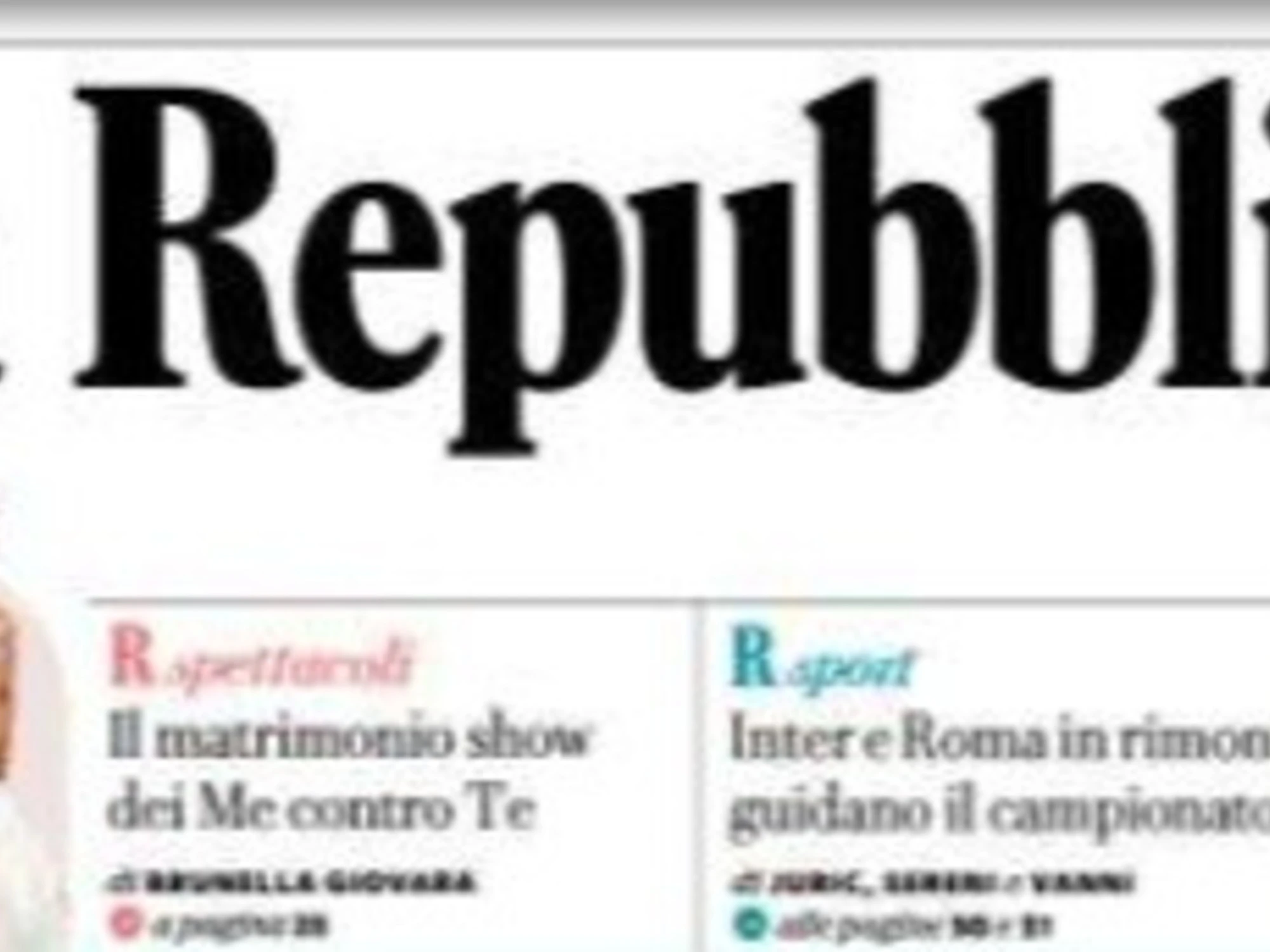 Repubblica ossessionata dal fascismo: la prima pagina che lascia senza parole