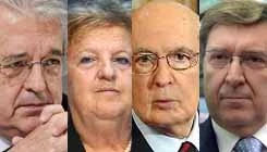 Saccomanni, Cancellieri, Napolitano, Giovannini