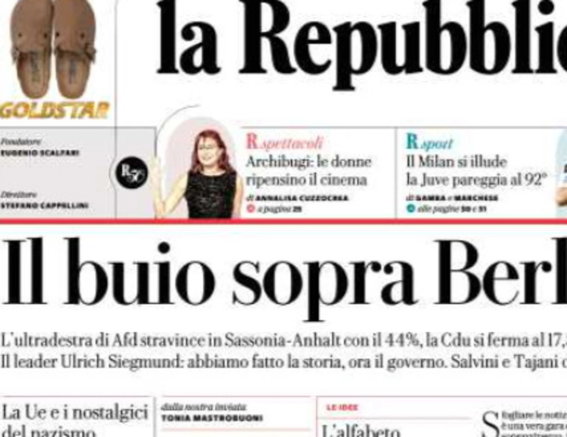 Repubblica descrive gli elettori di Afd come bifolchi e poveracci