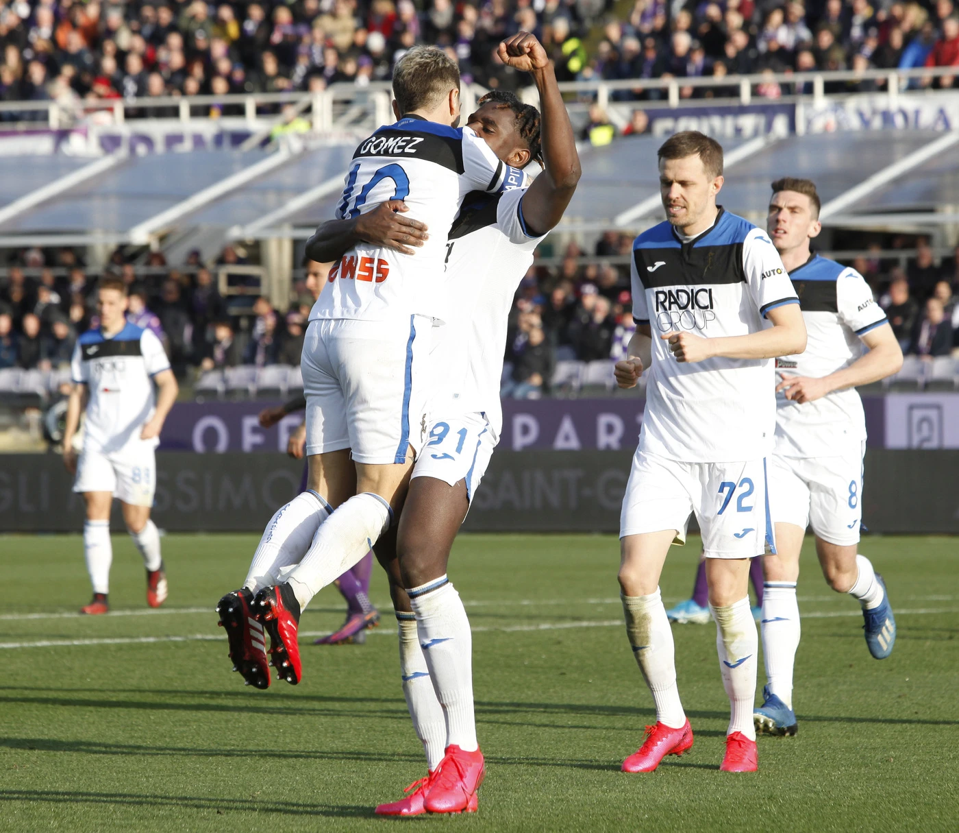 Zapata e Malinovskyi in gol. Atalanta ribalta Fiorentina: sono brividi da Champions