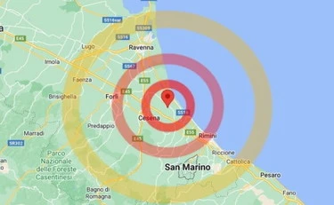 Terremoto, forti scosse tra Forlì e Ravenna: gente in strada